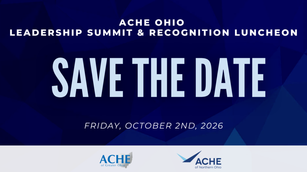 ACHE Ohio Leadership Summit Save the Date graphic